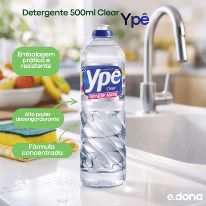 Detergente 500ml Clear Ypê - e - dona