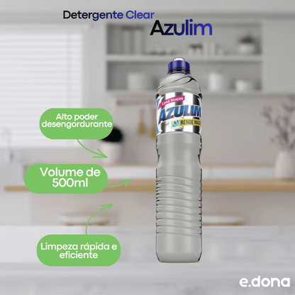 Detergente Clear Azulim 500ml - e - dona