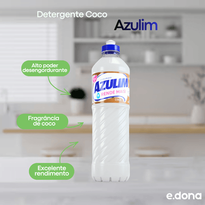Detergente Coco Azulim 500ml - e - dona