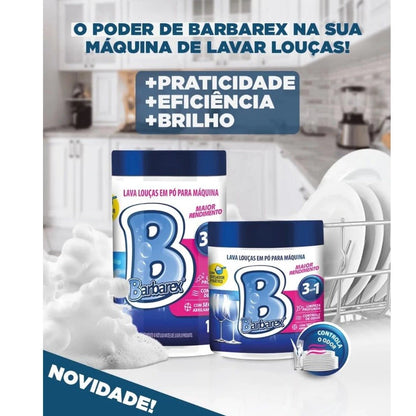 Detergente em Pó 1kg Barbarex - e - dona