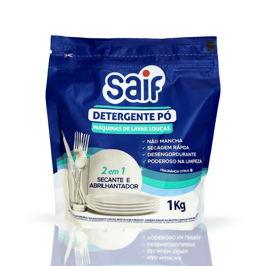 Detergente em Pó 1KG Lava Louças Saif - e - dona
