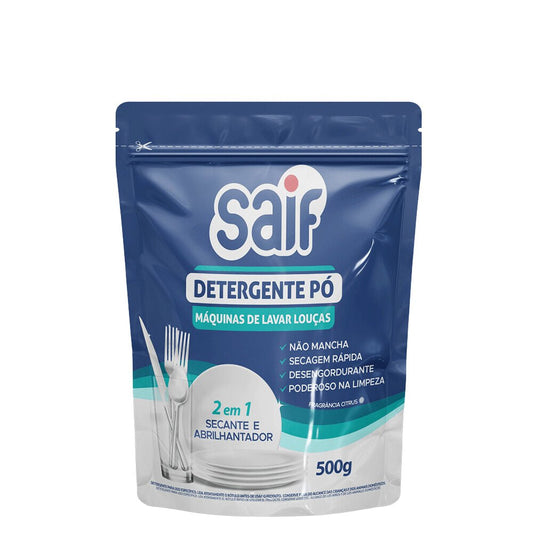 Detergente em Pó 500G Lava Louça Saif - e - dona