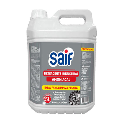 Detergente Industrial Amoniacal 5L Saif - e - dona