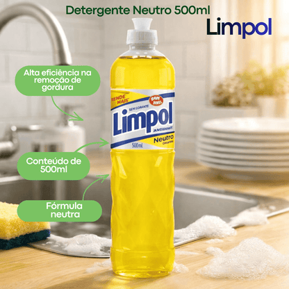 Detergente Neutro 500ml Limpol - e - dona