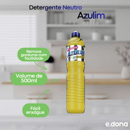 Detergente Neutro Azulim 500ml - e - dona