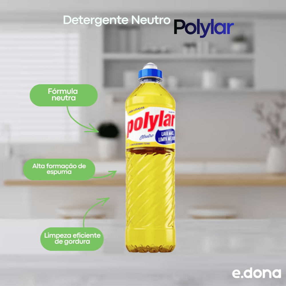 Detergente Neutro Polylar 500ml - e - dona