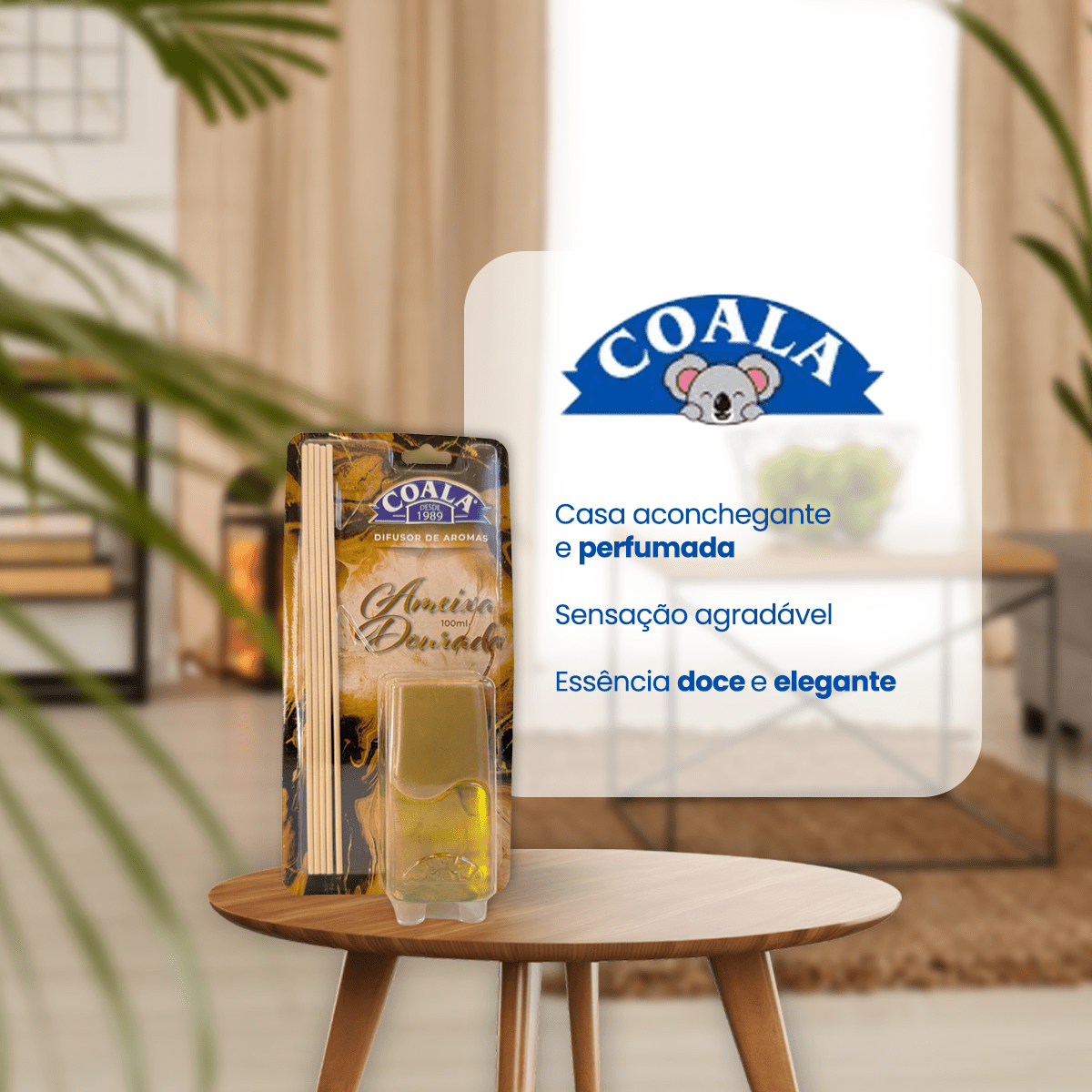 Difusor 100ml Ameixa Dourada Coala - e - dona