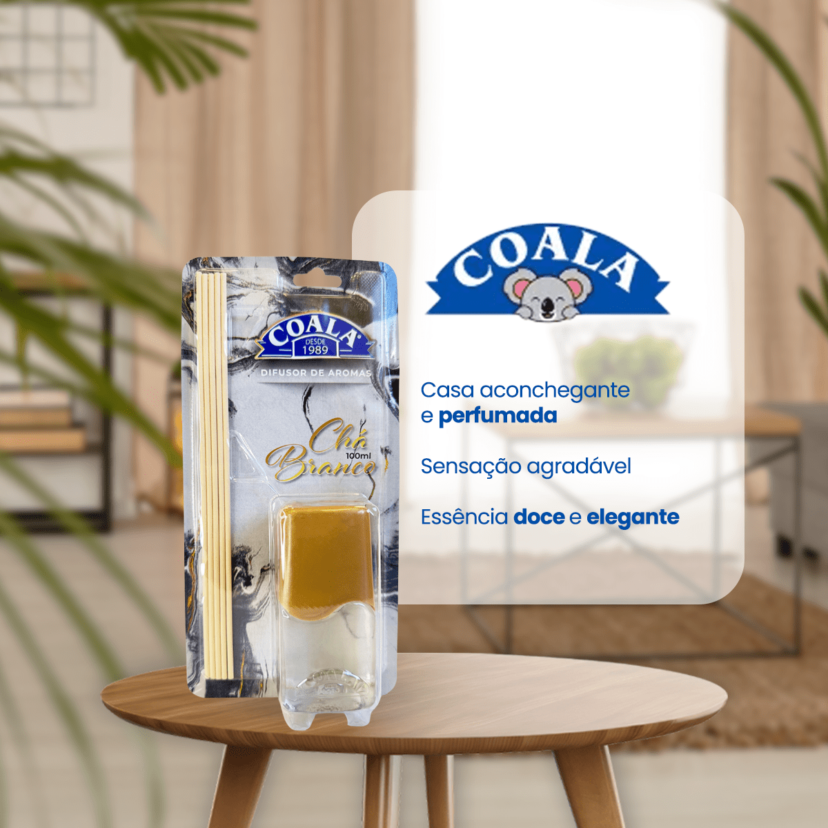 Difusor 100ml Chá Branco Coala - e - dona