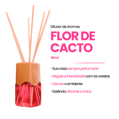 Difusor 100ml Flor de Cacto Coala - e - dona