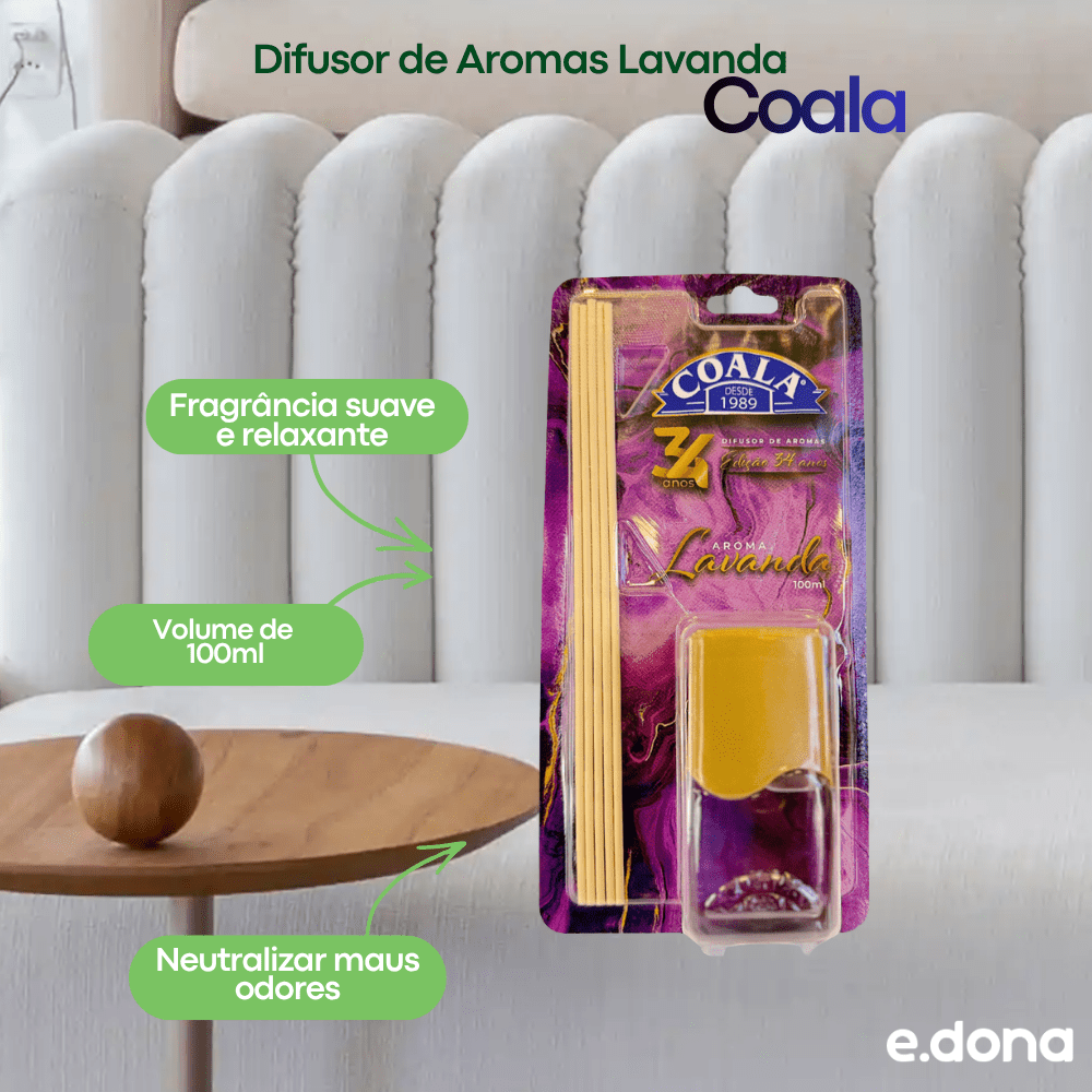 Difusor de Aromas Lavanda Coala 100ml - e - dona