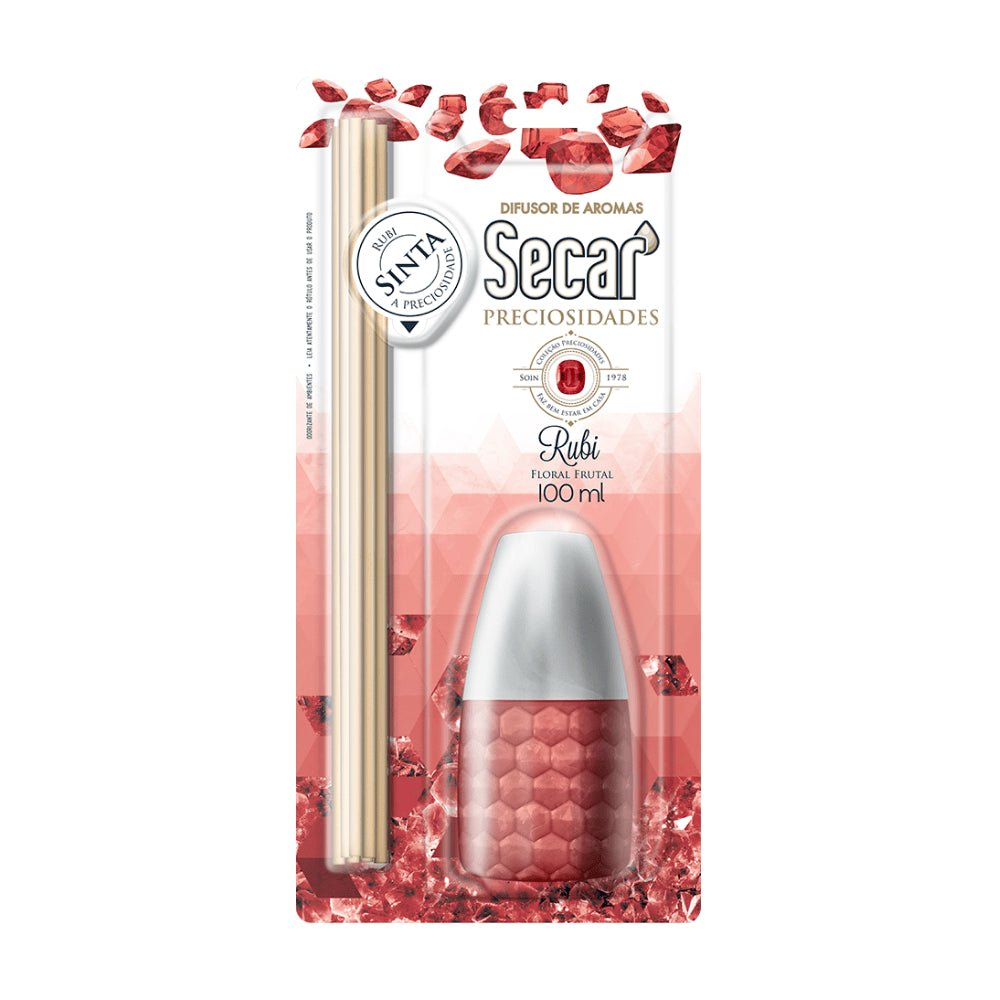 Difusor Rubi Precioso Secar 100ml - e - dona