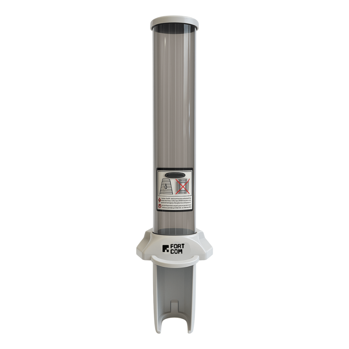 Dispenser de Acrílico para Copos 180/200ml com Dosador Fortcom - e - dona