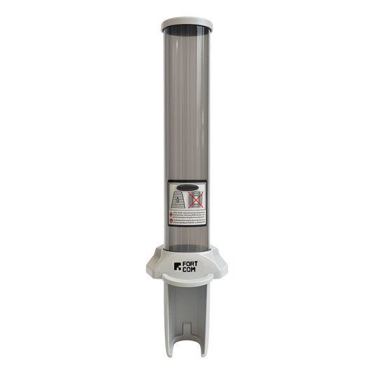 Dispenser de Acrílico para Copos 180/200ml com Dosador Fortcom - e - dona