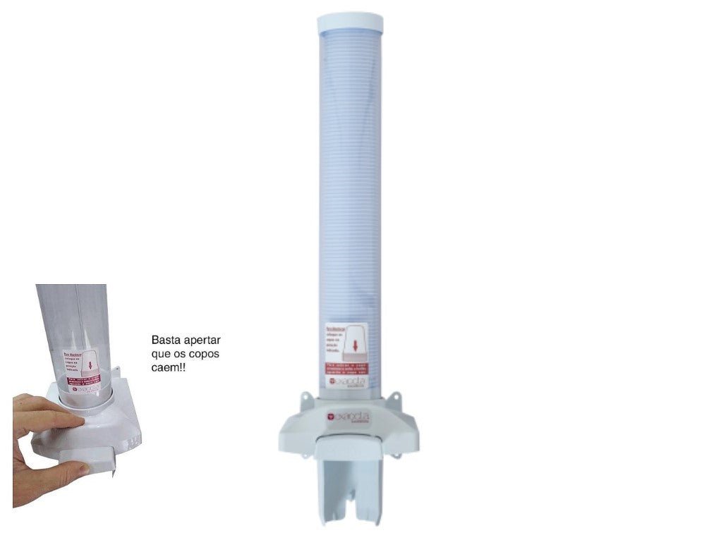 Dispenser para copo de água 180/200ml Poup Copo Exaccta - E - DPCA002M - e - dona