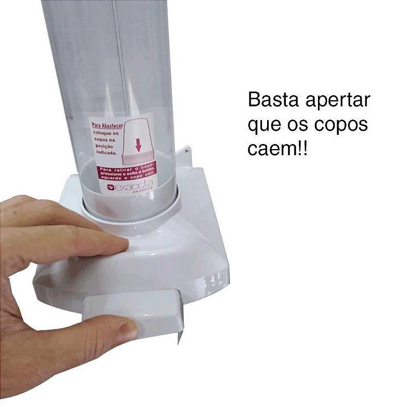 Dispenser para copo de água 180/200ml Poup Copo Exaccta - E - DPCA002M - e - dona