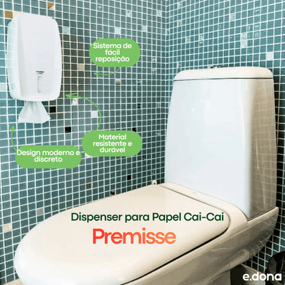 Dispenser para Papel Cai - Cai Invoq branco Premisse - e - dona