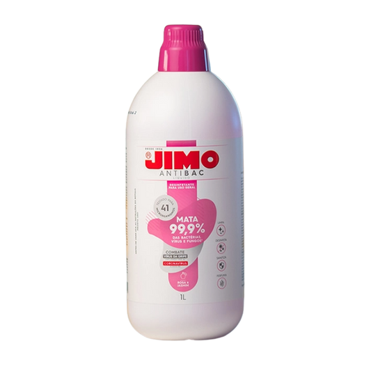 Desinfetante Líquido Jimo Antibac Rosa e Jasmim 1L