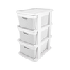Gaveteiro de Chão Juta 3 Gavetas 15L Branco