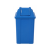 Lixeira 60L quadrada Azul com tampa basculante JSN