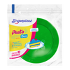 Prato para Sobremesa Redondo 15cm Verde Strawplast com 10 unidades