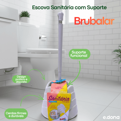 Escova Sanitária com Suporte Brubalar - e - dona