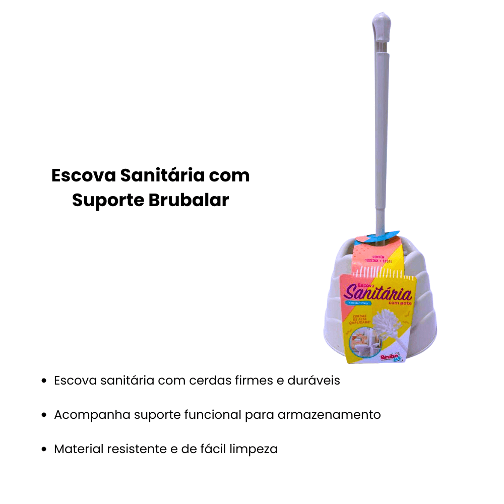 Escova Sanitária com Suporte Brubalar - e - dona