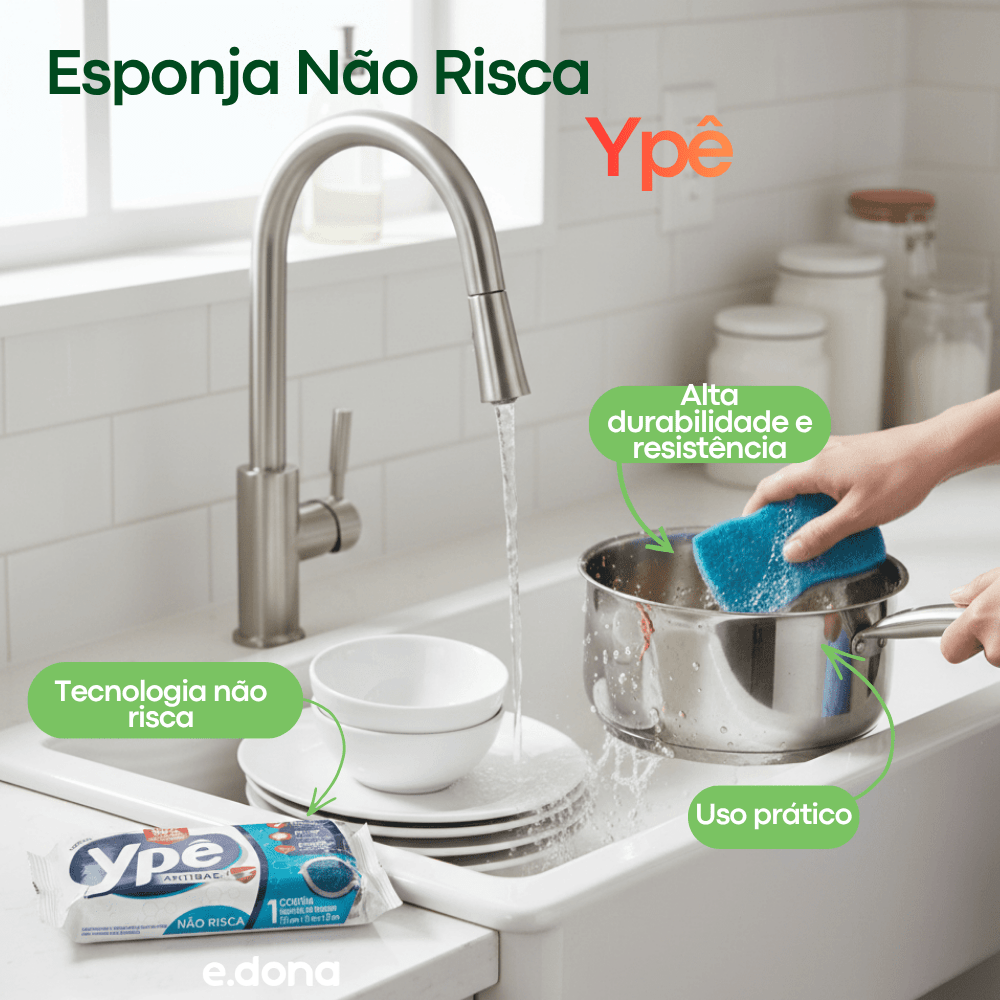 Esponja Não Risca Ypê - e - dona