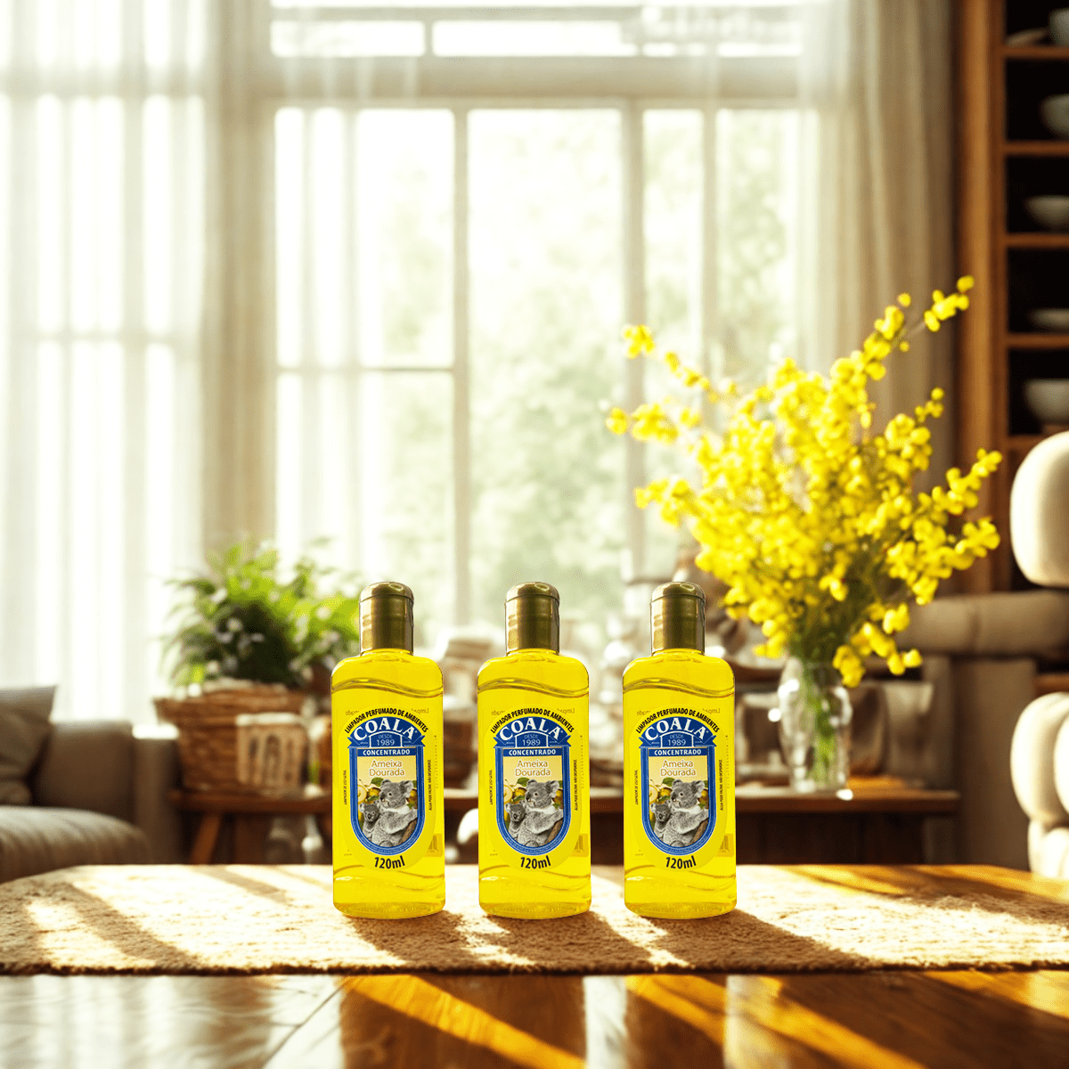 Essência Aromática Coala Ameixa Dourada 120ml Com 3 Unidades - e - dona