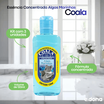 Essência Concentrada Algas Marinhas Coala 120ml - Kit com 3 Unidades - e - dona