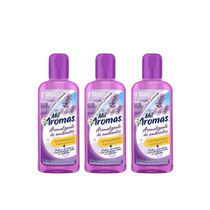 Essência Concentrada Lavanda Mil Aromas 140ml com 3 unidades - e - dona