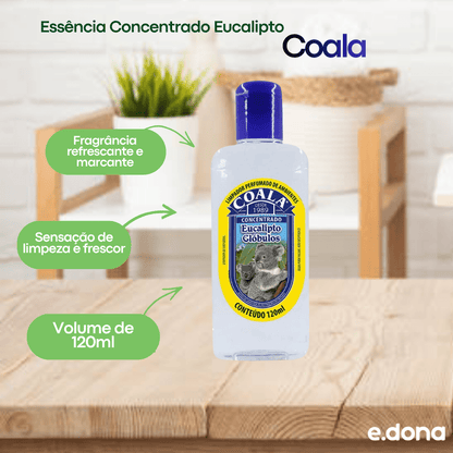 Essência Concentrado Eucalipto Coala 120ml - 3 unidades - e - dona