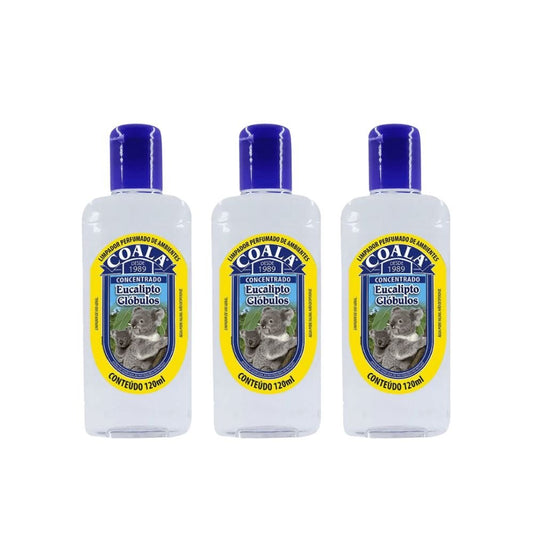 Essência Concentrado Eucalipto Glóbulos Coala 120ml com 3 unidades - e - dona