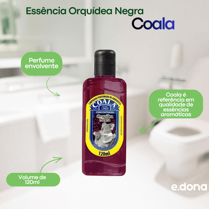 Essência Orquídea Negra 120ml com 3 unidades Coala - e - dona