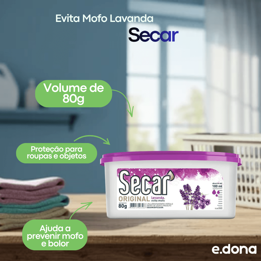 Evita Mofo Lavanda Secar 80g - e - dona