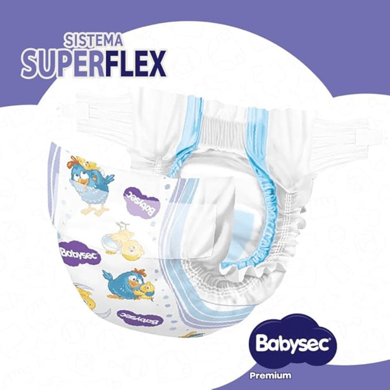 Fralda Babysec Premium Mega M com 32 unidades - 5 a 9,5kg - e - dona