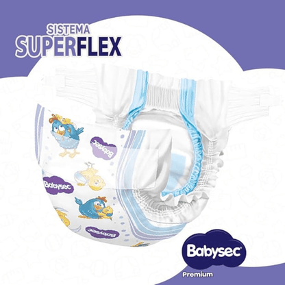 Fralda Babysec Premium Mega M com 32 unidades - 5 a 9,5kg - e - dona