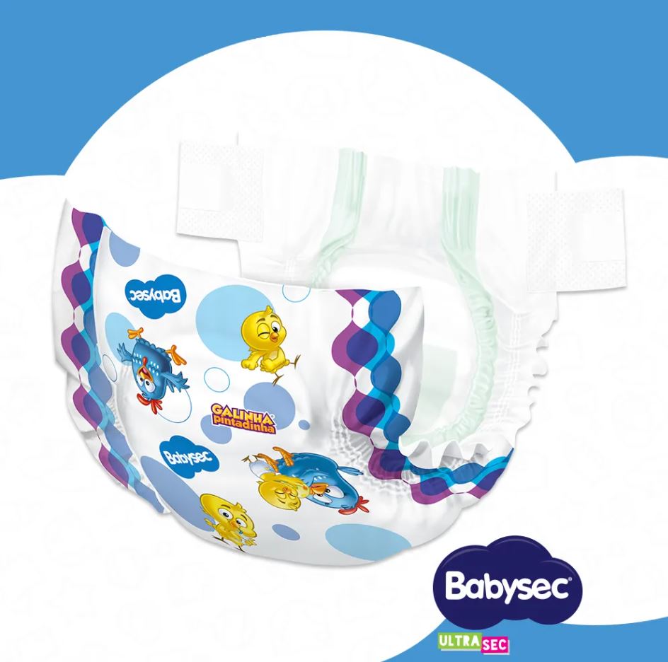 Fralda Babysec Ultrasec Mega P com 42 unidades - até 6kg - e - dona