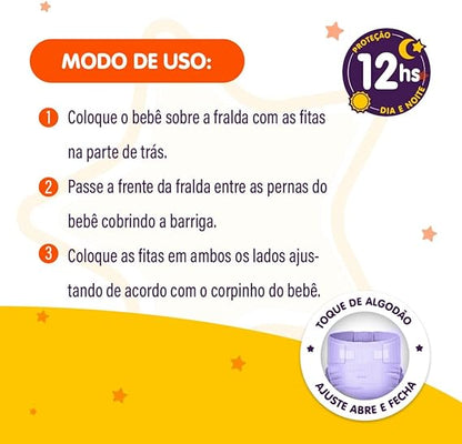 Fralda Cremer Piquitucho Mega G com 30 Unidades - e - dona
