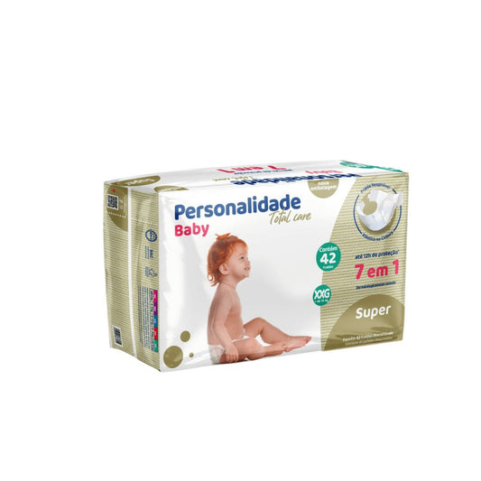 Fralda Personalidade Baby Total Care XXG com 42 unidades - e - dona