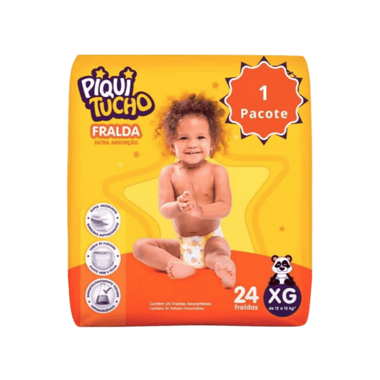 Fralda Piquitucho Mega XG com 24 Unidades - e - dona