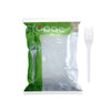 Garfo Descartável Sobremesa Branco Cropac – 50 Unidades