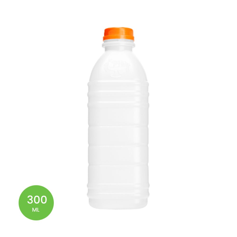 Garrafa plástica para sucos, caldo de cana, água de coco 300ml Maluguer com 100 unidades - e - dona