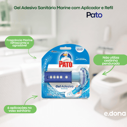 Gel Adesivo Sanitário Marine Pato com Aplicador e Refil - e - dona
