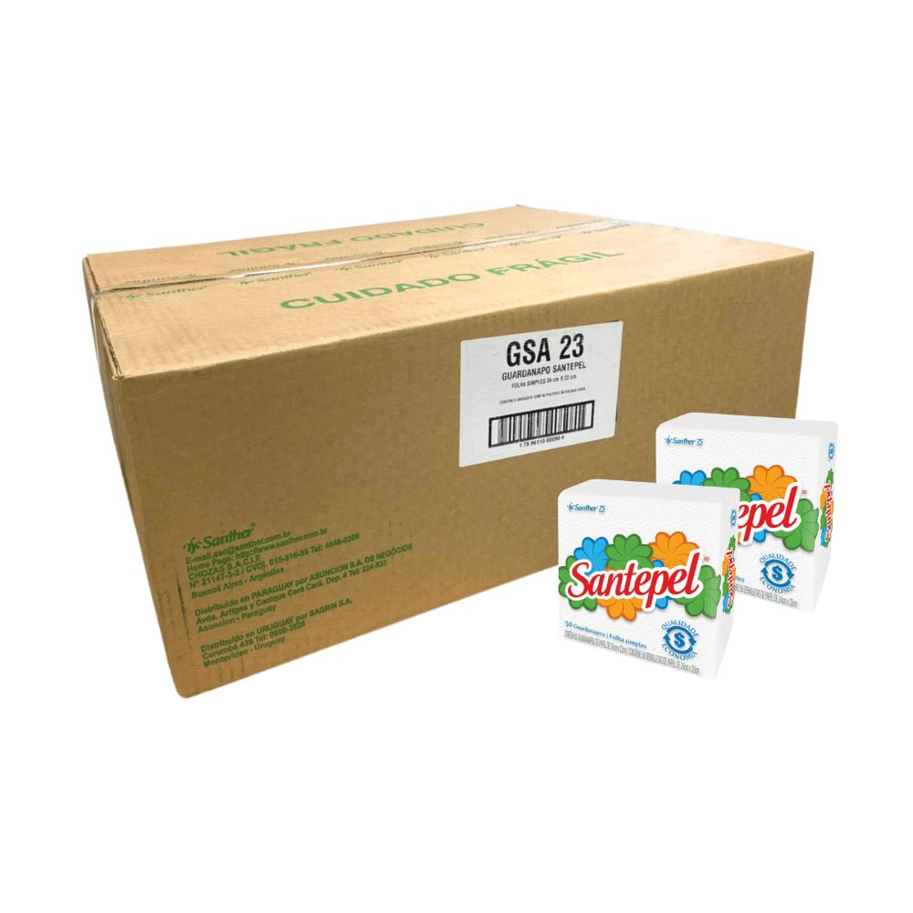 Guardanapo 24X22 folha simples Santepel com 4.000folhas - e - dona
