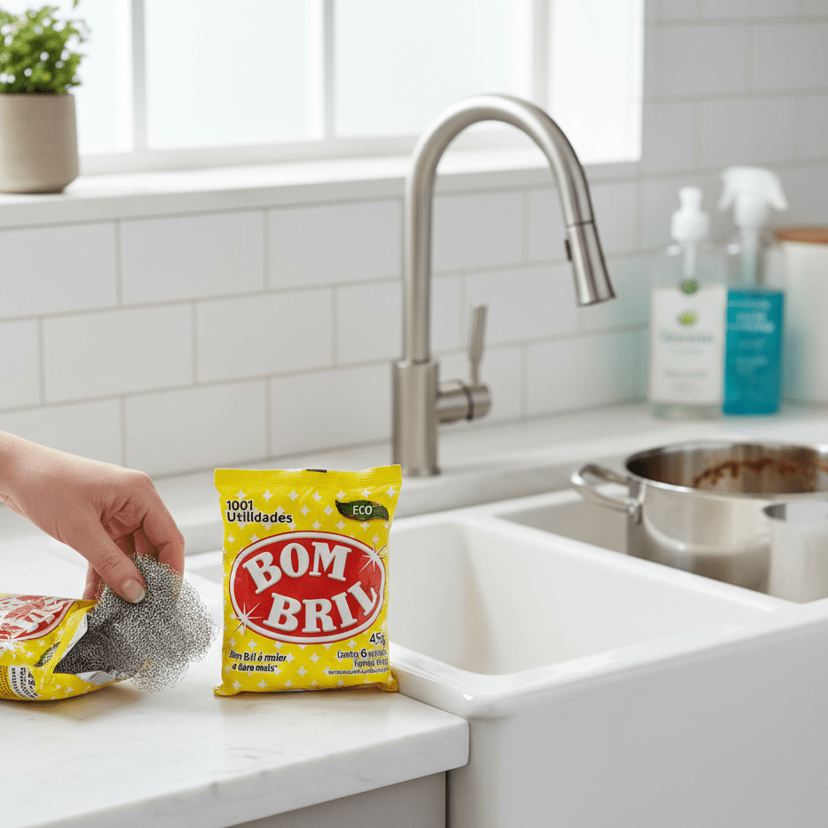 Kit 10 Pacotes de Lã de Aço Bombril 45g Cada - e - dona