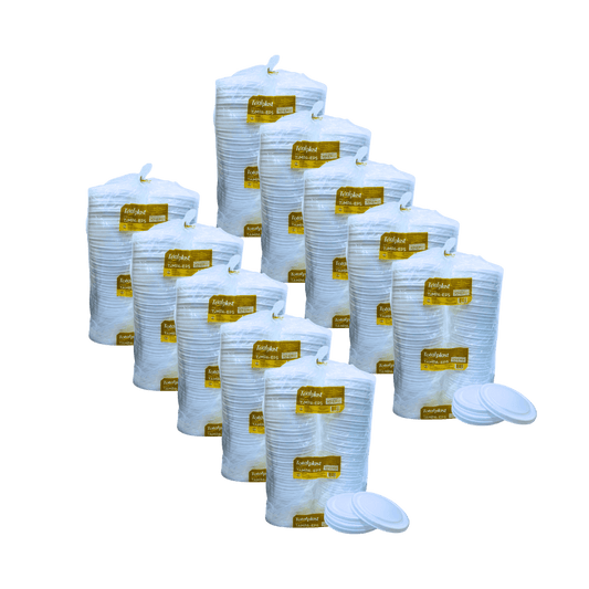 Kit 10 Pacotes de Tampa Marmitex Isopor TOTALPLAST – 50 Unidades Cada - e - dona