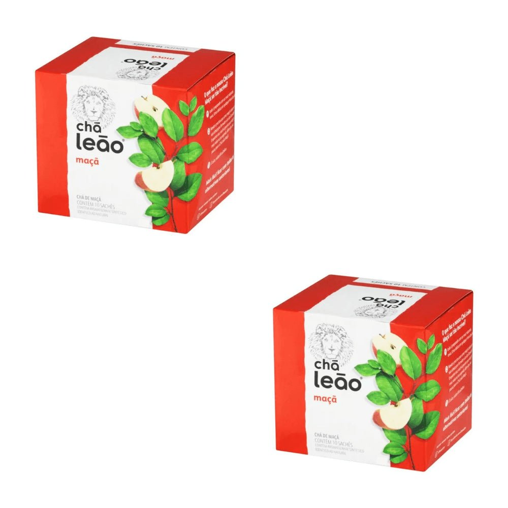 Kit 2 Chás de Maçã Leão com 10 sachês - e - dona