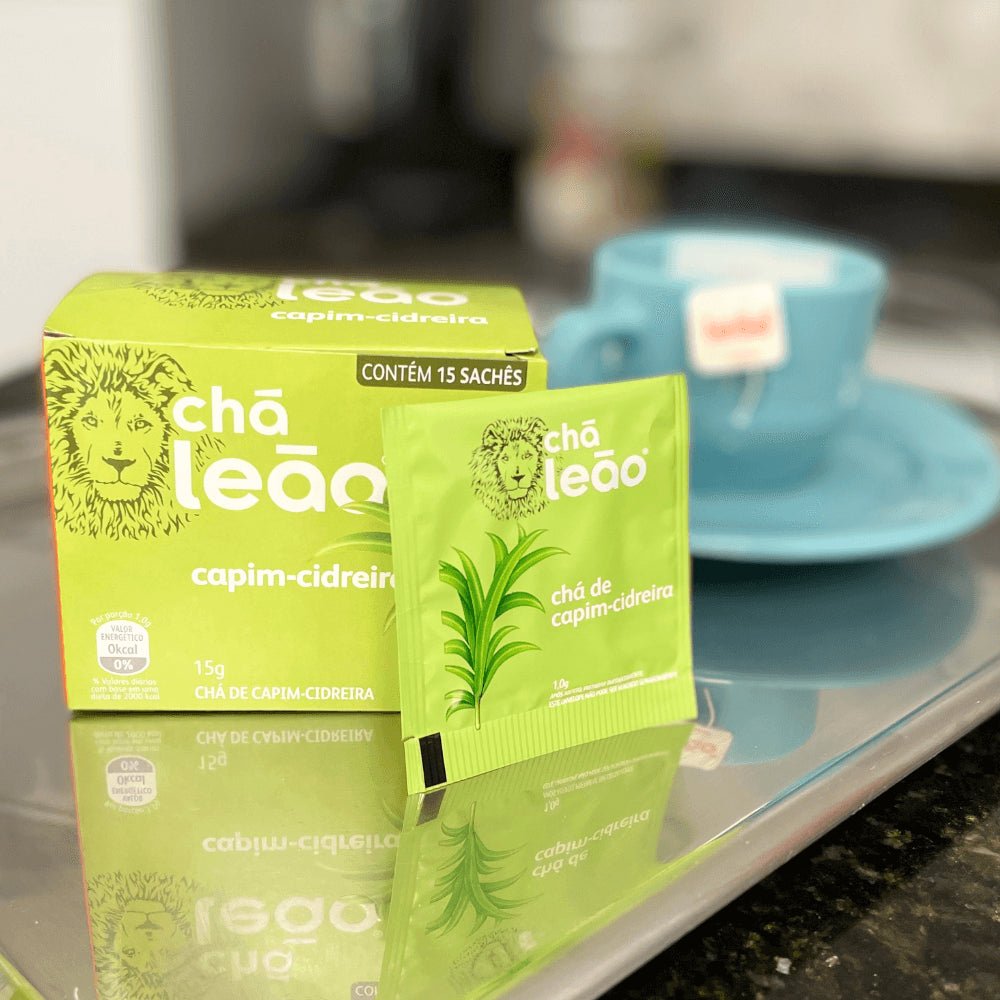Kit 2 Chás Leão Capim Cidreira com 15 sachês - e - dona