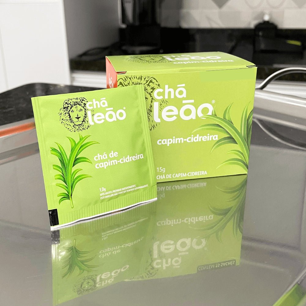 Kit 2 Chás Leão Capim Cidreira com 15 sachês - e - dona