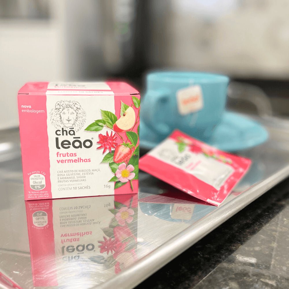 Kit 2 Chás Leão Frutas Vermelhas com 10 sachês - e - dona
